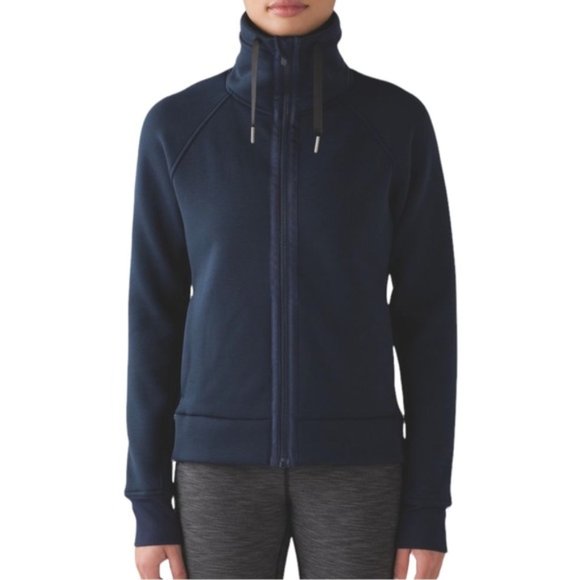 Lululemon Kick The Cold Jacket Inkwell Navy Womens 8 - Picture 1 of 8